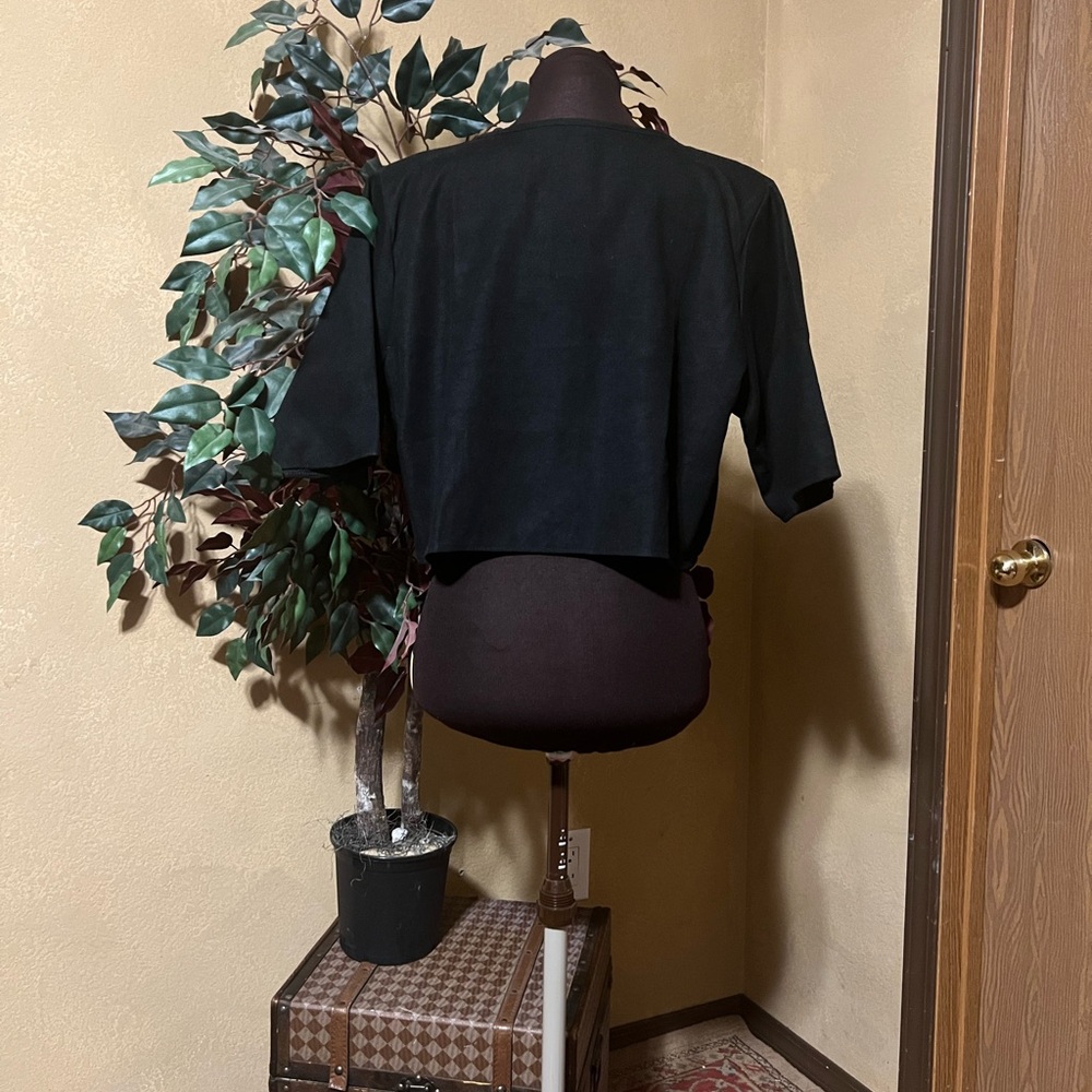 Chico's Black Open-Front Jacket - image 2